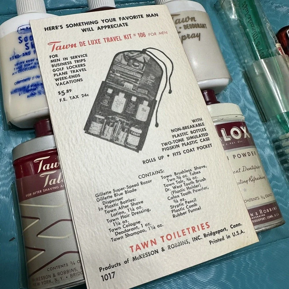 Tawn ladies travel kit‎ No. 600 new old stock Featured In The Smithsonian Museum